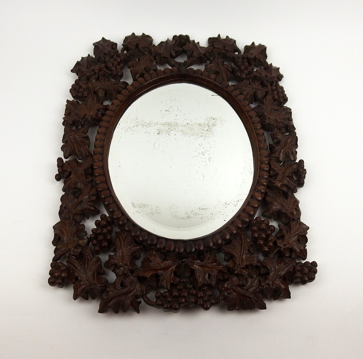 Carved Wooden Wall Mirror