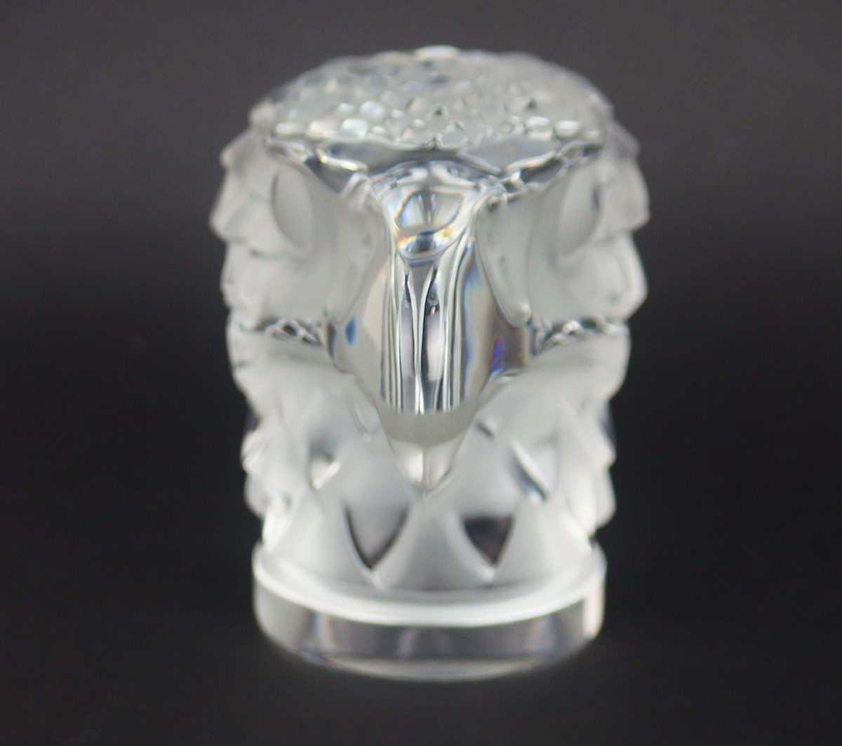 Glass Eagle Head By Lalique-photo-4