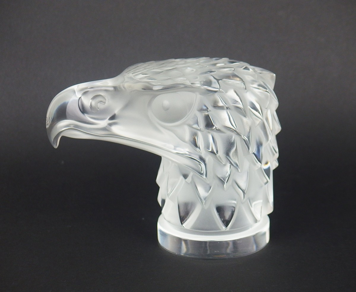 Glass Eagle Head By Lalique