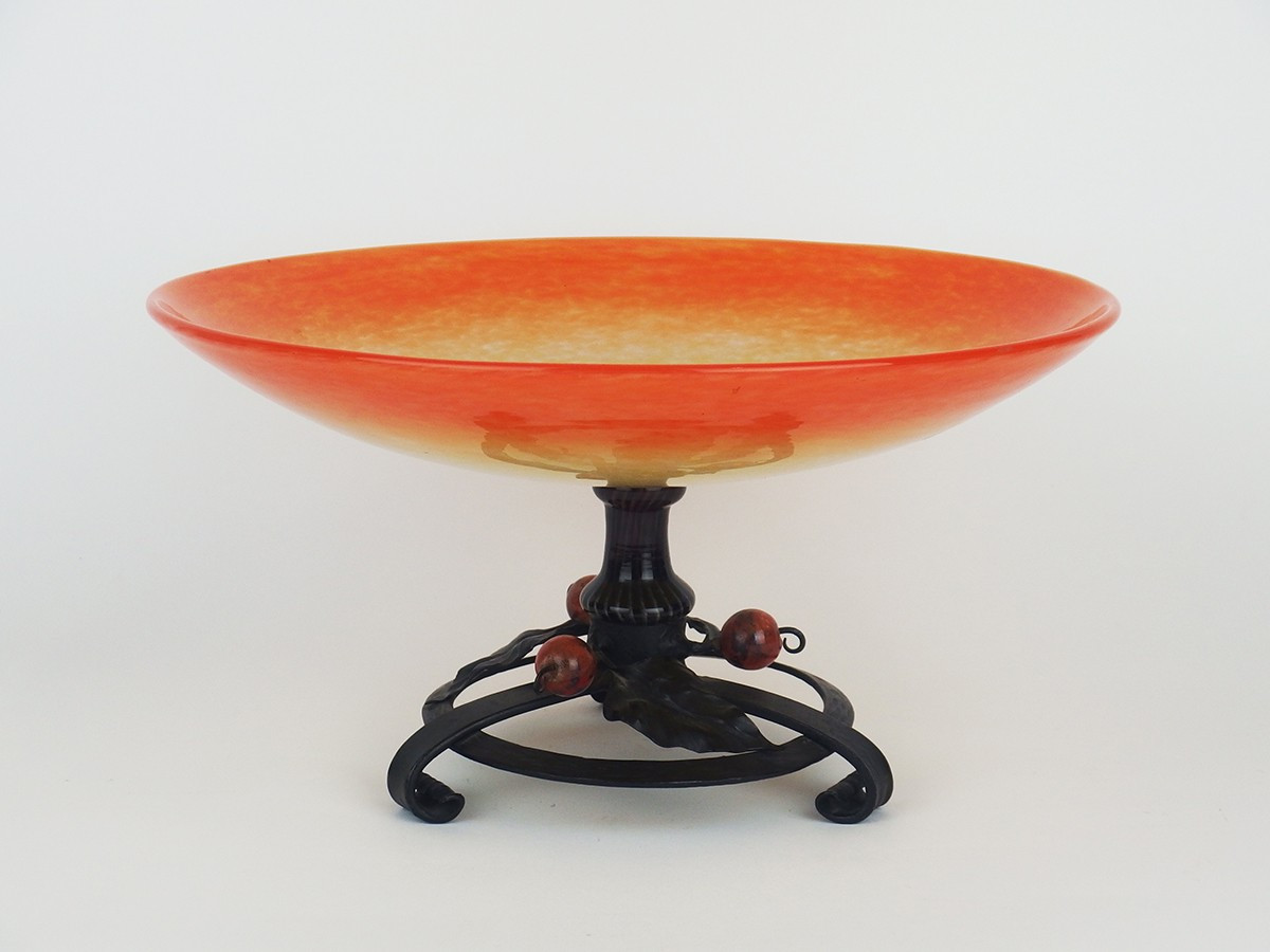 Art Deco Glass Bowl By Schneider