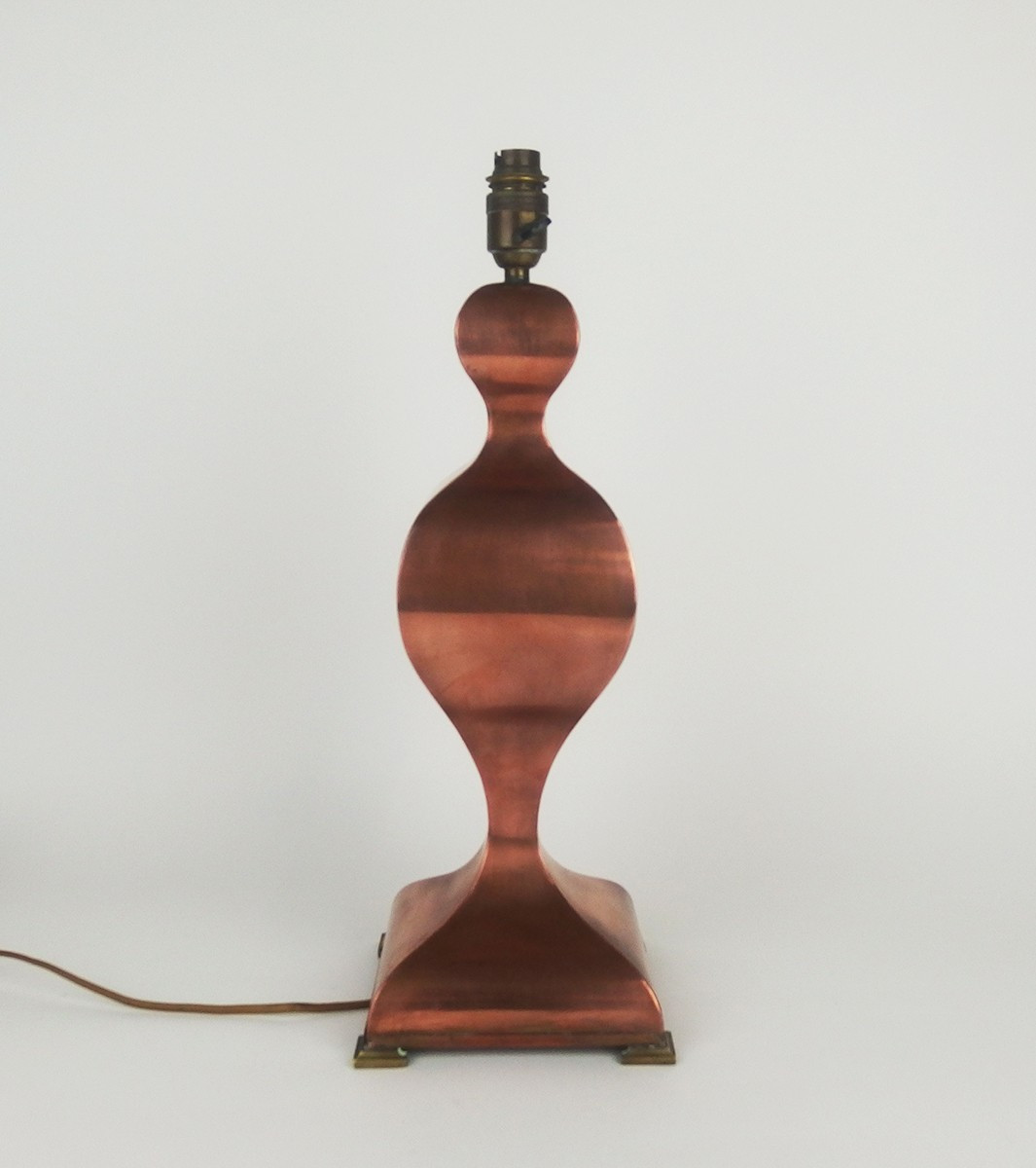 Lampe en cuivre des années 1960-70-photo-3