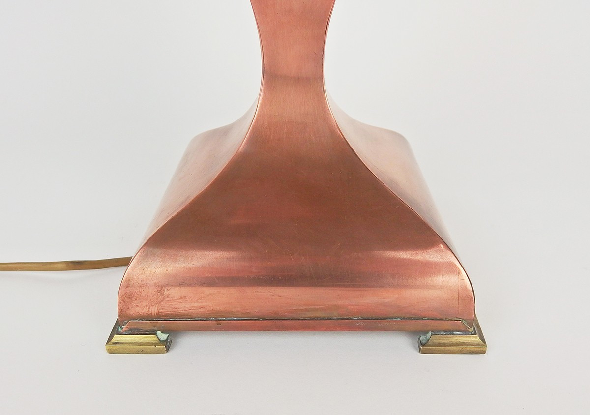 Lampe en cuivre des années 1960-70-photo-4