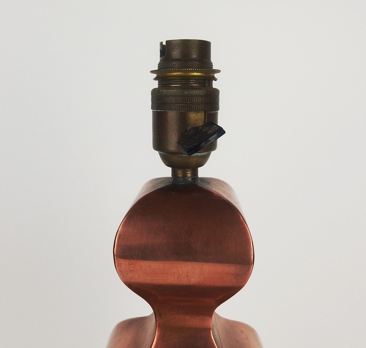 Lampe en cuivre des années 1960-70-photo-1