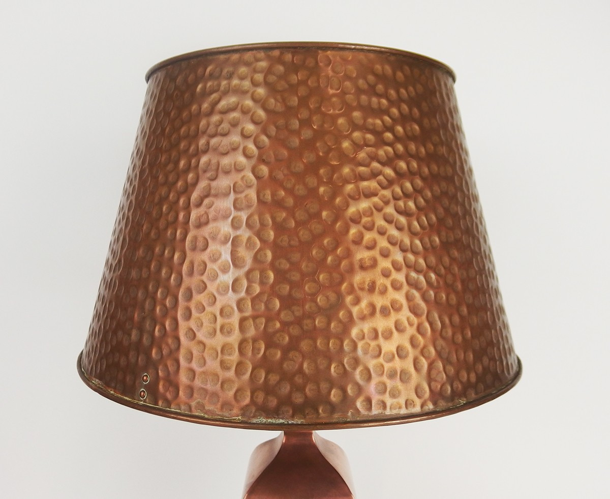 Lampe en cuivre des années 1960-70-photo-2