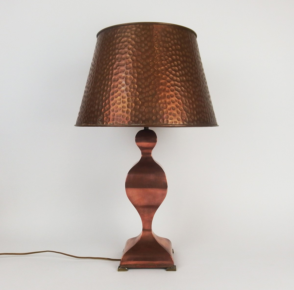 Lampe en cuivre des années 1960-70