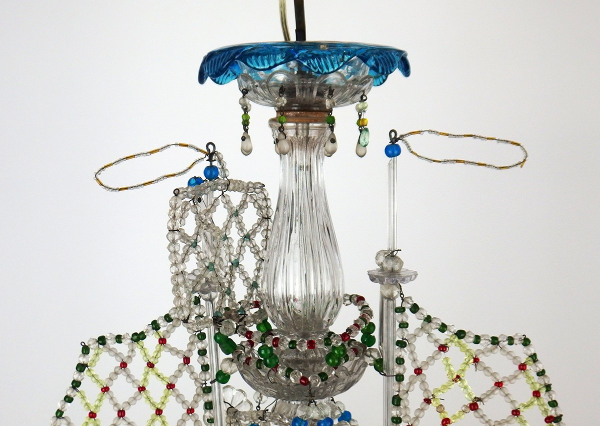 Lustre bateau en perles-photo-2