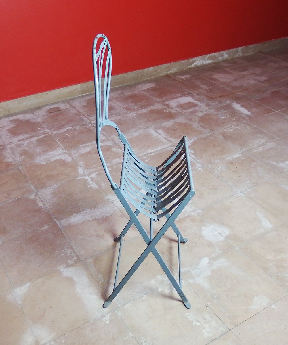 Quatre chaises de jardin pliantes-photo-4