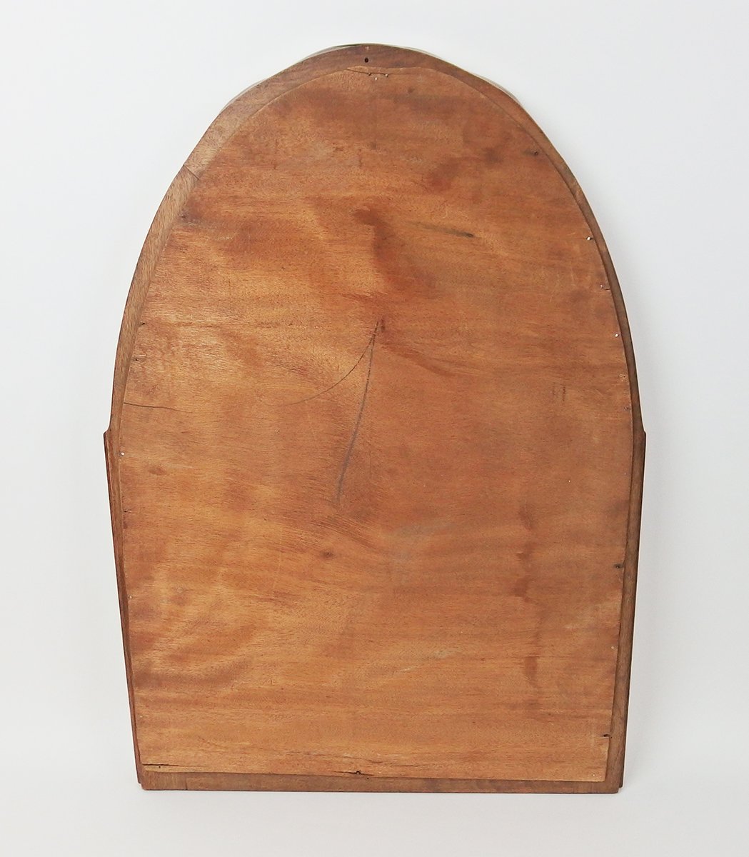 Art Deco Mirror With Walnutframe-photo-3