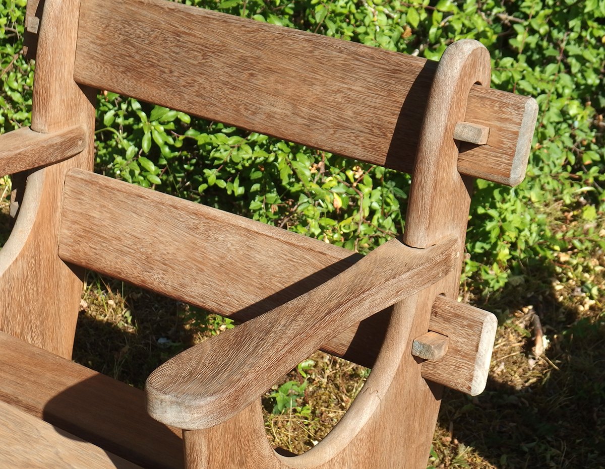 Pair Of Collapsible Garden Chairs -photo-1