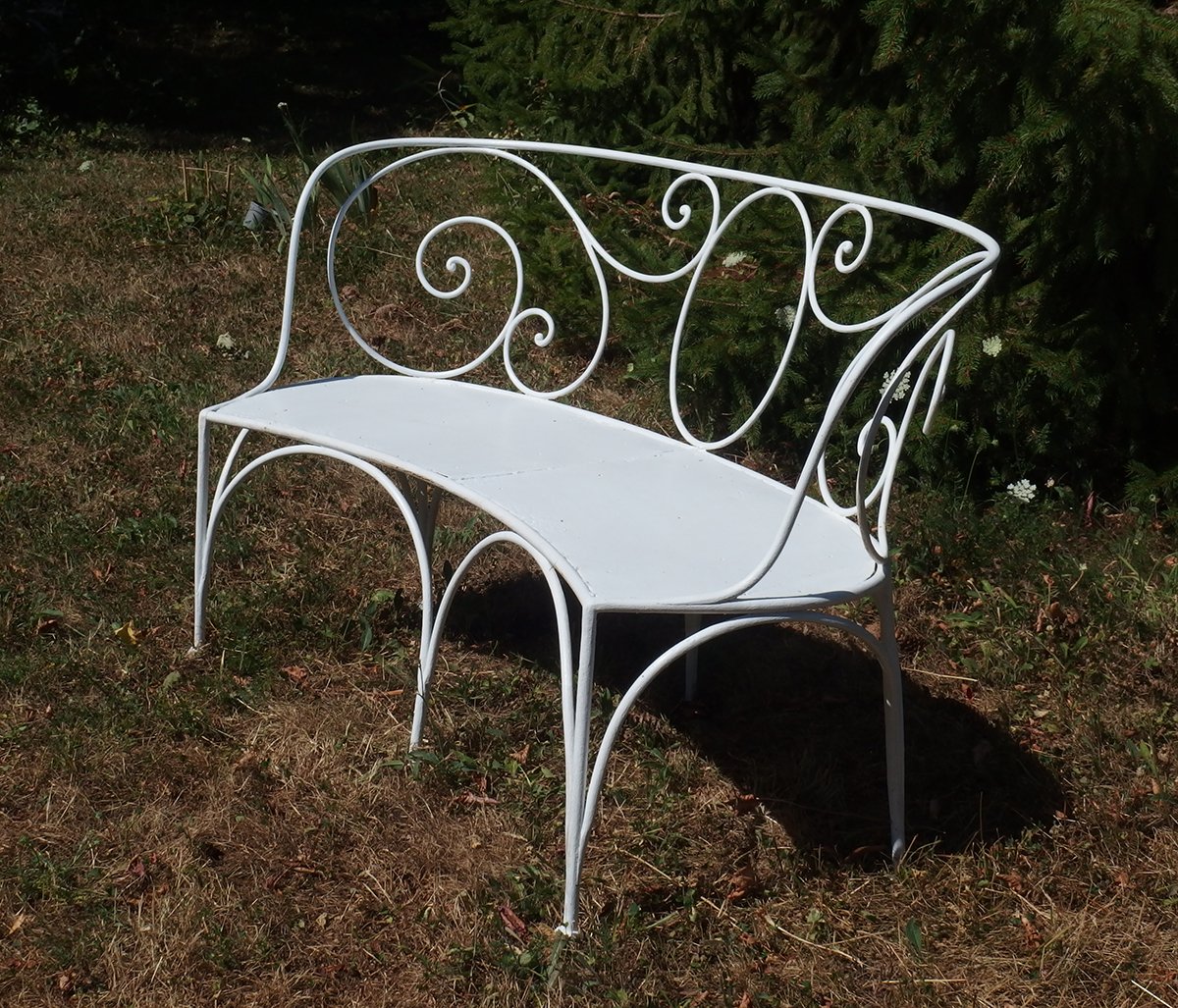Wrought-iron Garden Bench-photo-3
