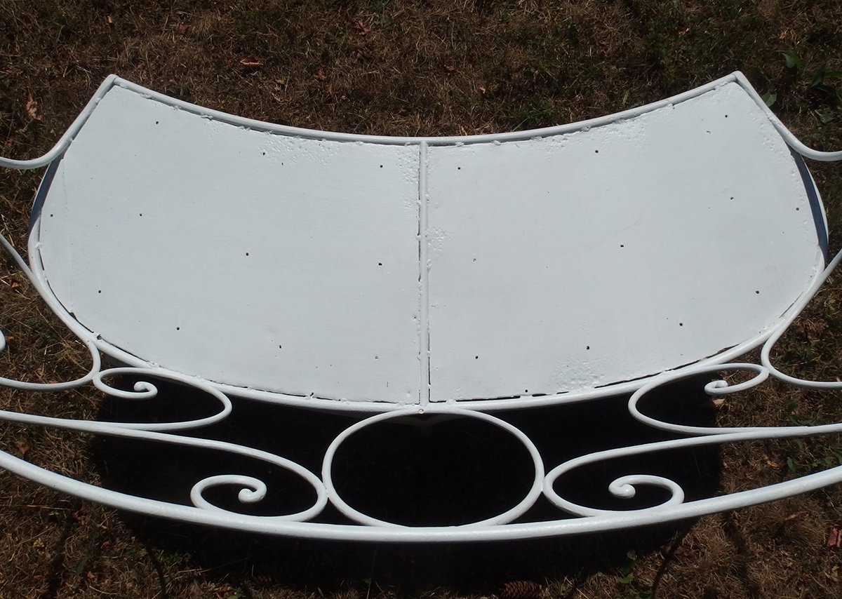 Wrought-iron Garden Bench-photo-3