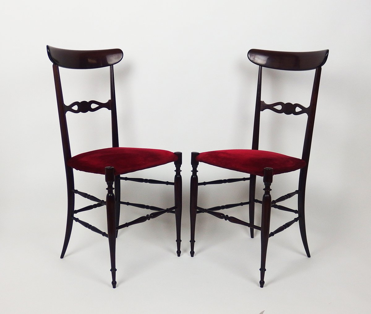 Paire de chaises "Campanino Chiavari"des années 1960-photo-2