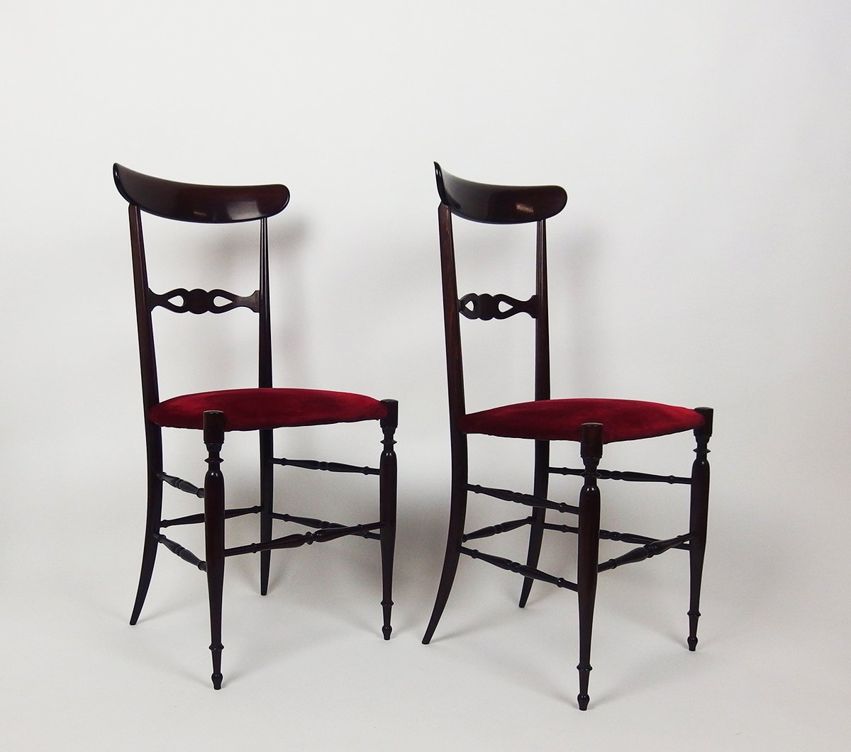 Paire de chaises "Campanino Chiavari"des années 1960-photo-3