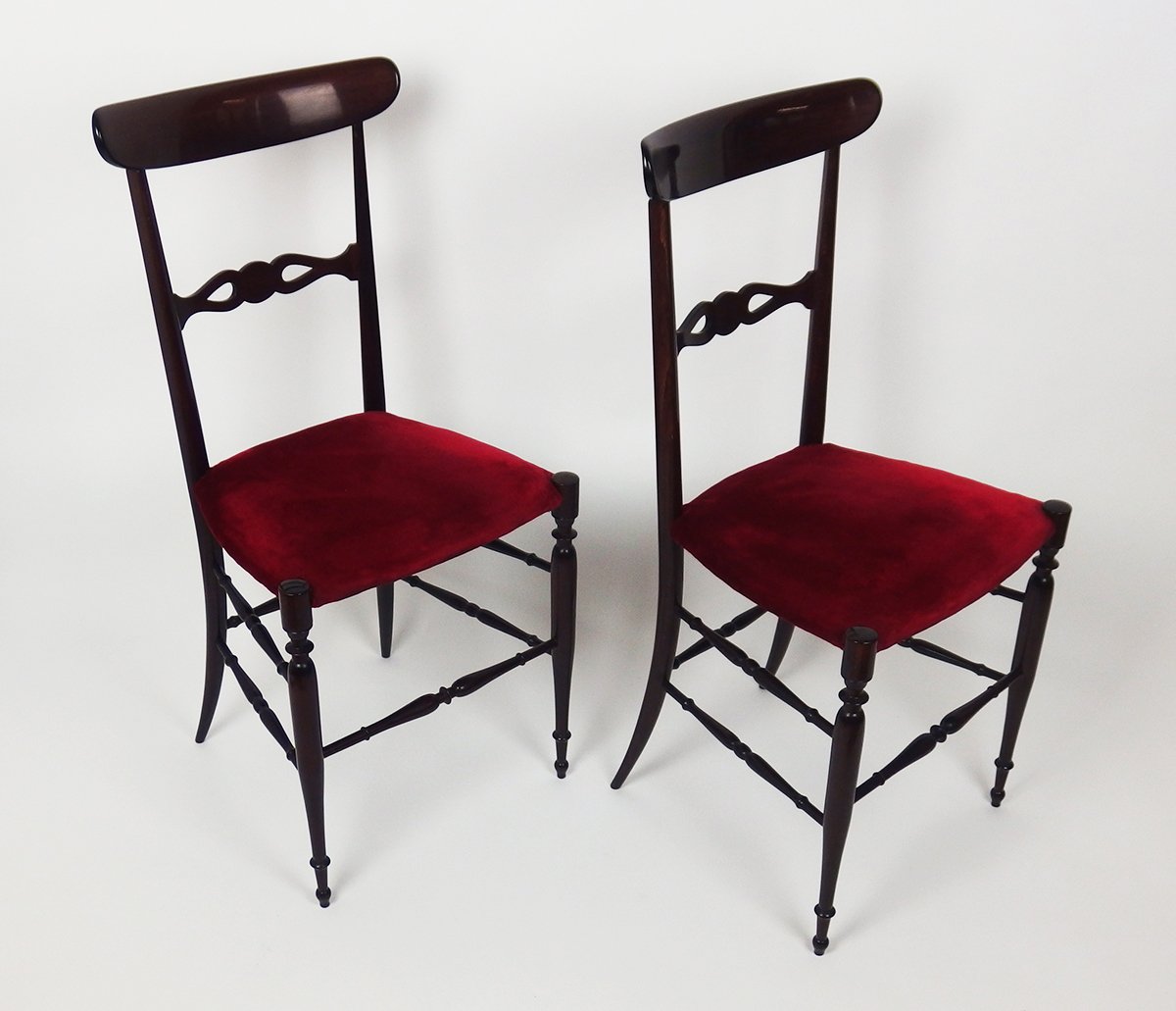 Paire de chaises "Campanino Chiavari"des années 1960-photo-1