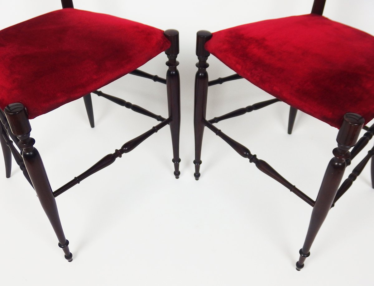 Paire de chaises "Campanino Chiavari"des années 1960-photo-2