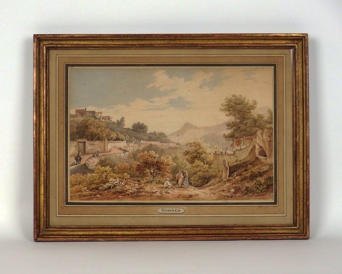 Landscape Of The Island Of Ischia By Friedrich Horner-photo-2