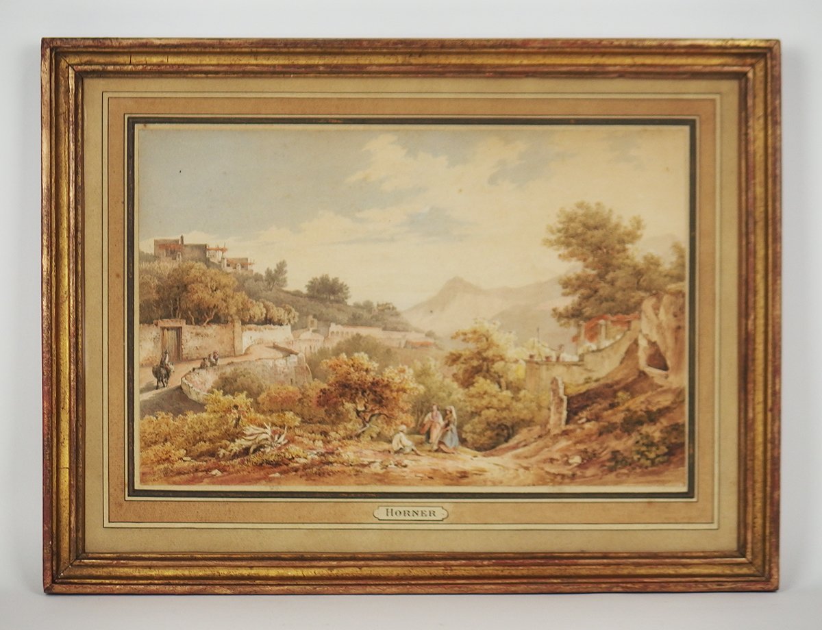 Landscape Of The Island Of Ischia By Friedrich Horner
