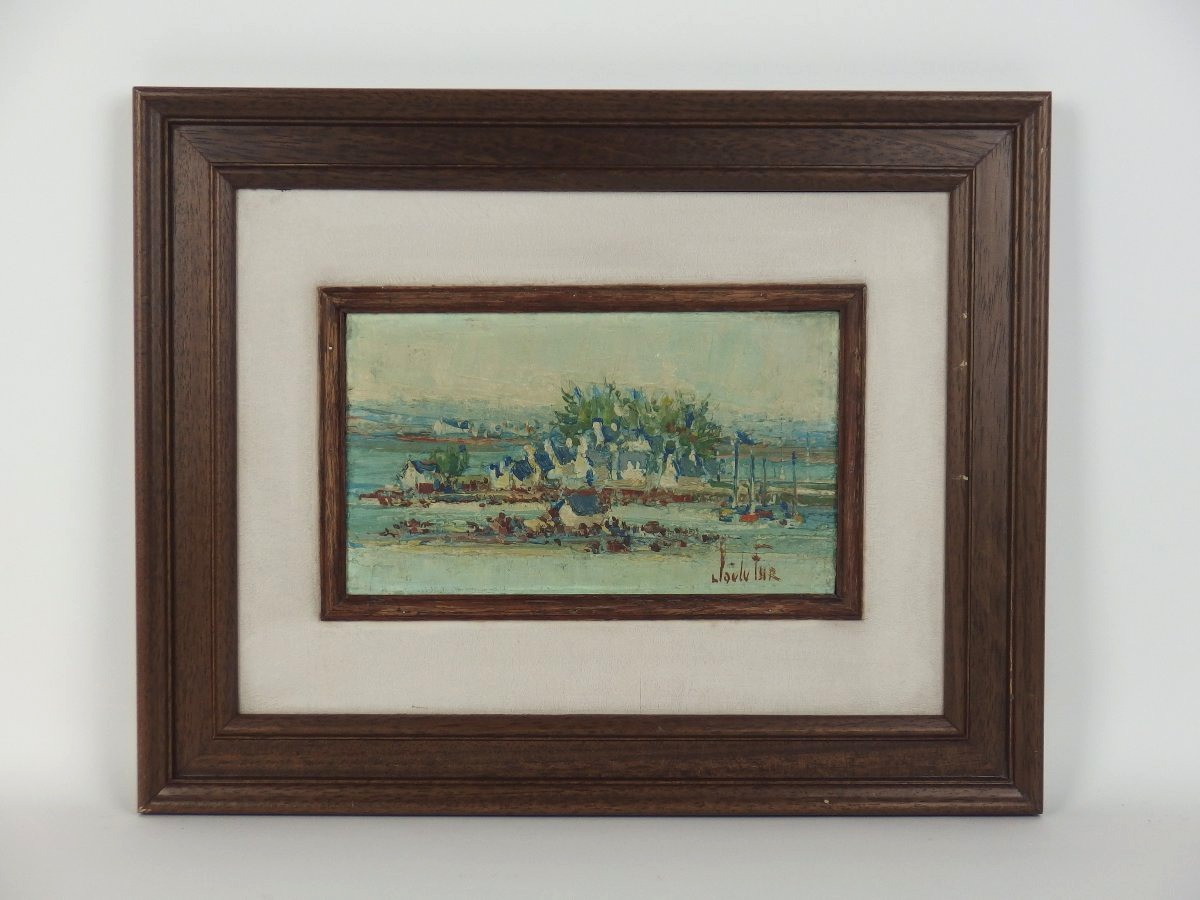 "landscape Of Brittany" Oil On Wood By Joë Le Fur