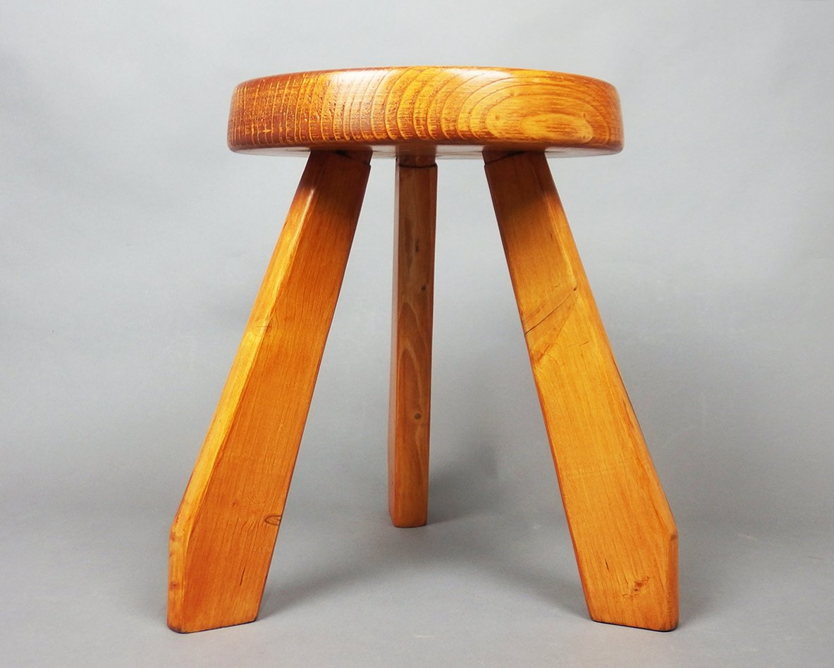 Charlotte Perriand Tripod Stool-photo-2