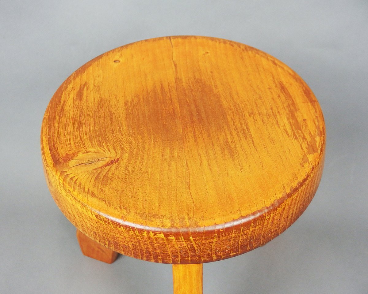 Charlotte Perriand Tripod Stool-photo-5
