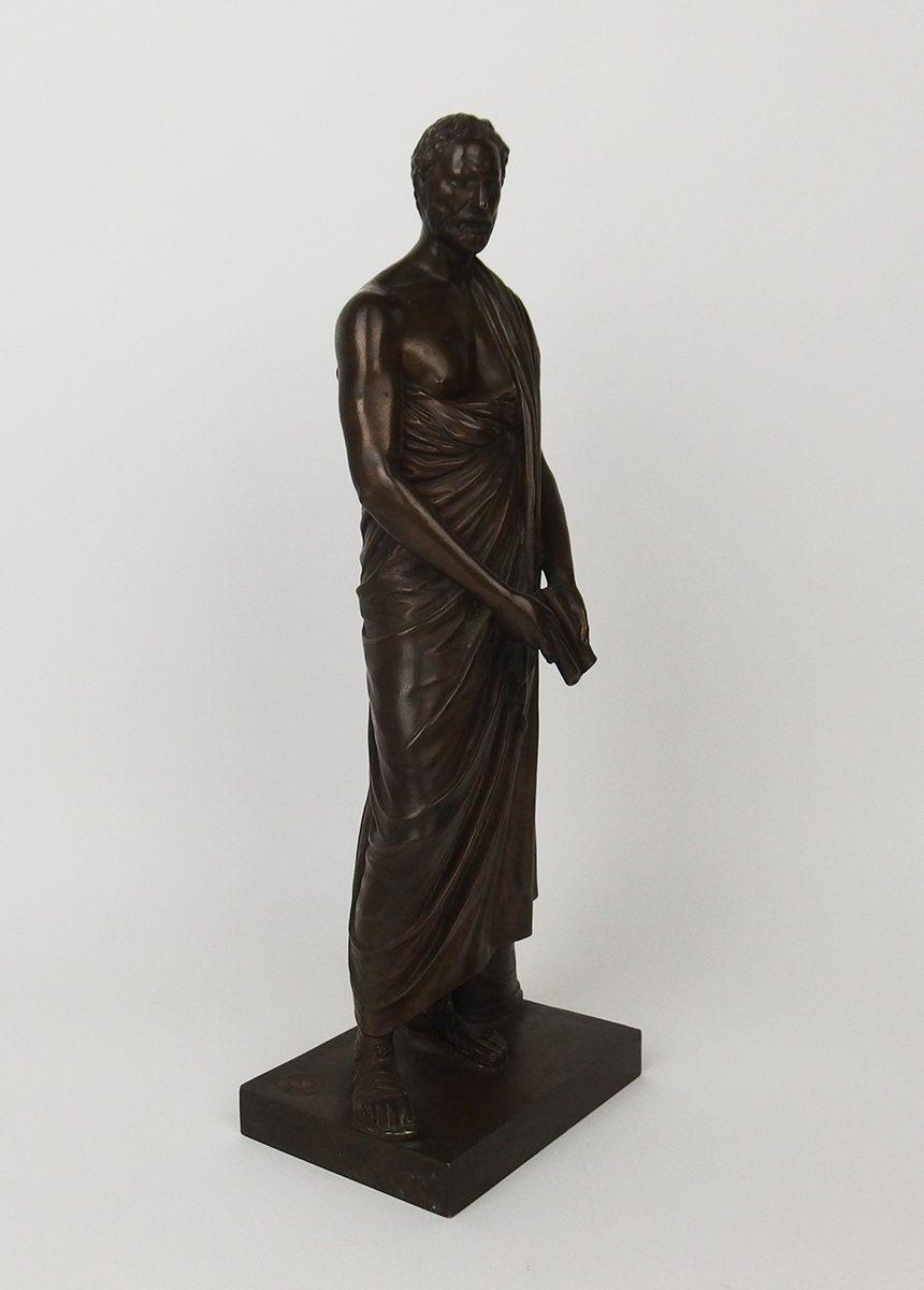 "Démosthène "sculpture en bronze par Barbedienne-photo-2
