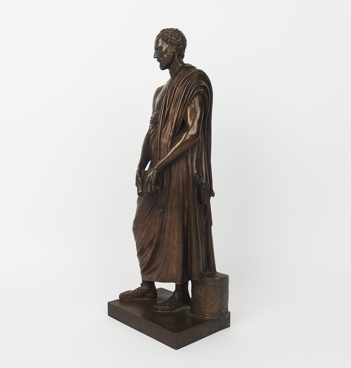 "Démosthène "sculpture en bronze par Barbedienne-photo-3