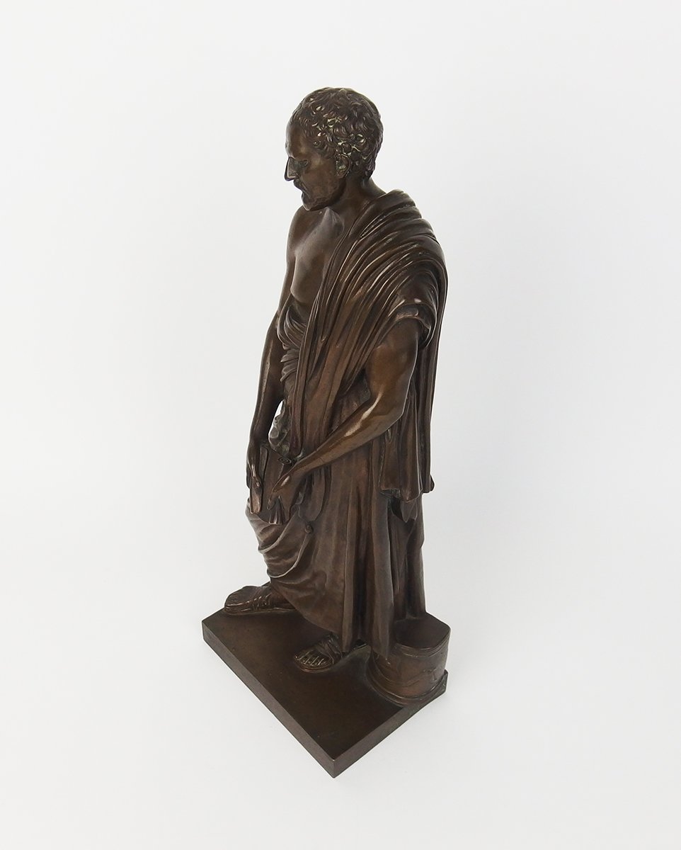 "Démosthène "sculpture en bronze par Barbedienne-photo-1