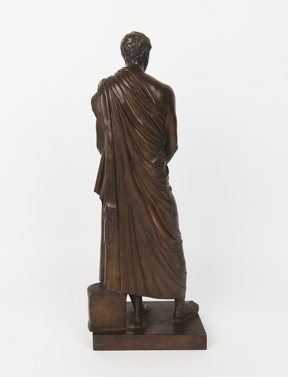 "Démosthène "sculpture en bronze par Barbedienne-photo-6