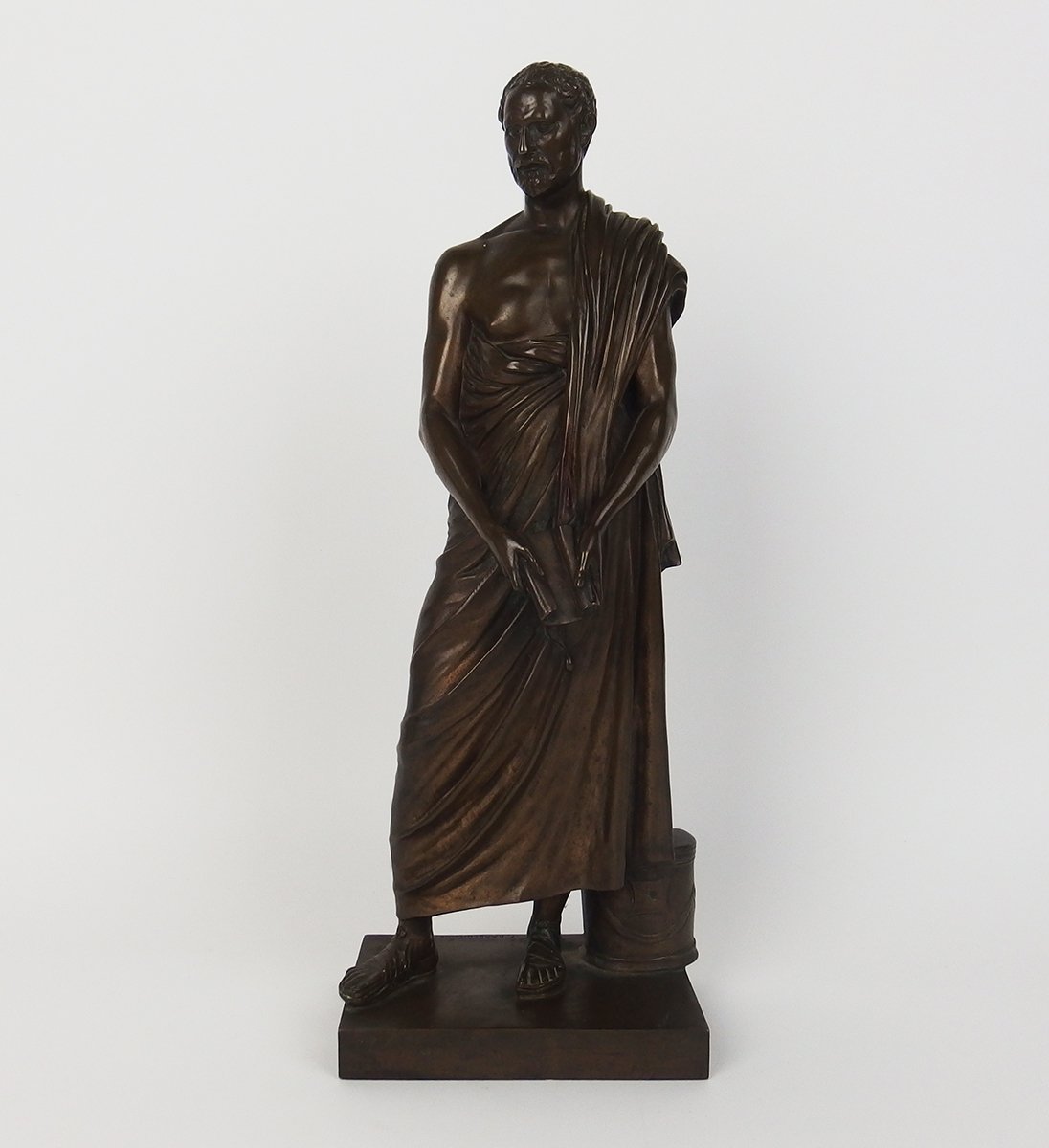 "Démosthène "sculpture en bronze par Barbedienne