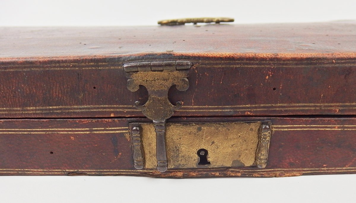 Ecritoire de voyage ancien en cuir-photo-4