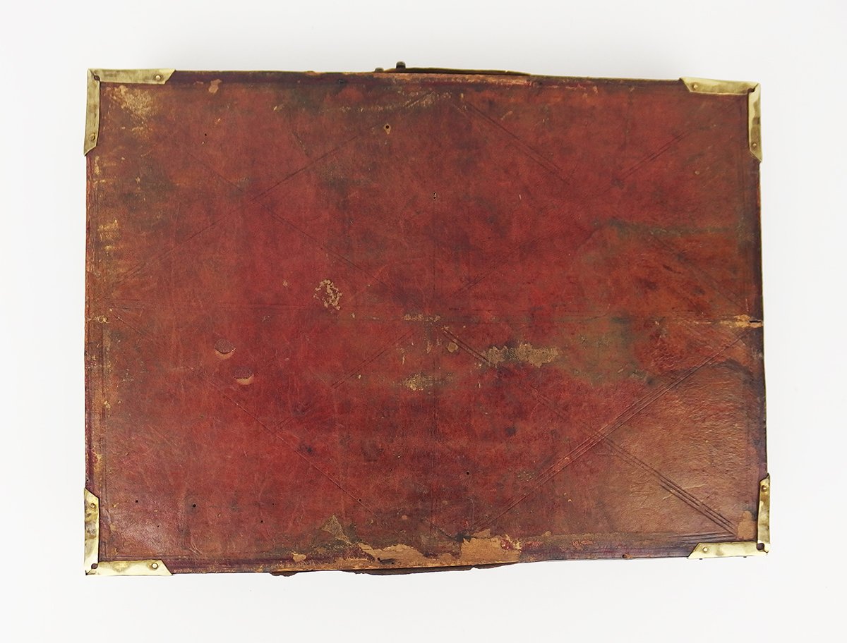 Ecritoire de voyage ancien en cuir-photo-8
