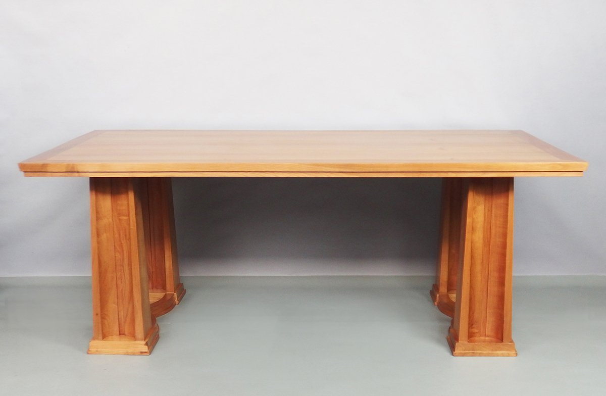 Dining Table In Cherry Wood 1940-photo-2