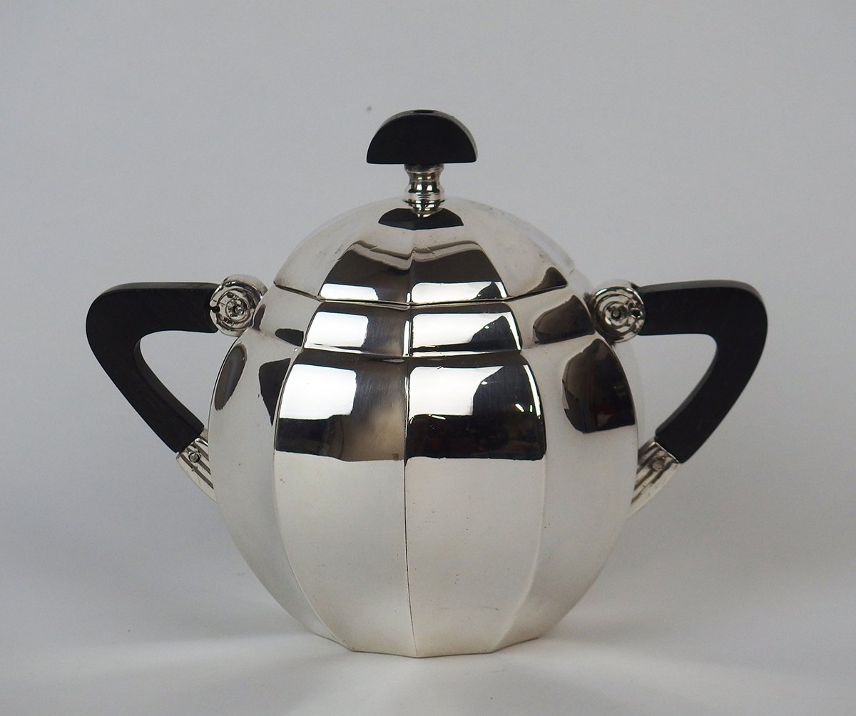 Tea And Coffee Service By Maurice Dufrene For Gallia / Christofle-photo-4
