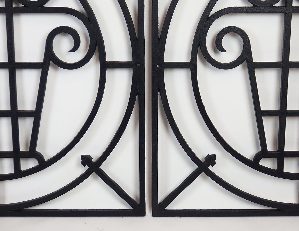 Cinq Grilles De Jardin Art Deco -photo-2