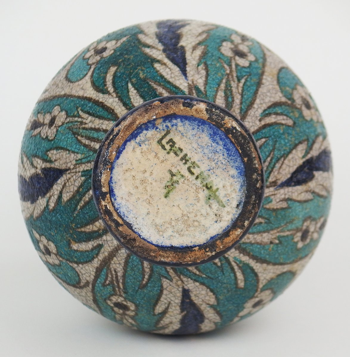 Iznik Style Vase By Edmond Lachenal-photo-4