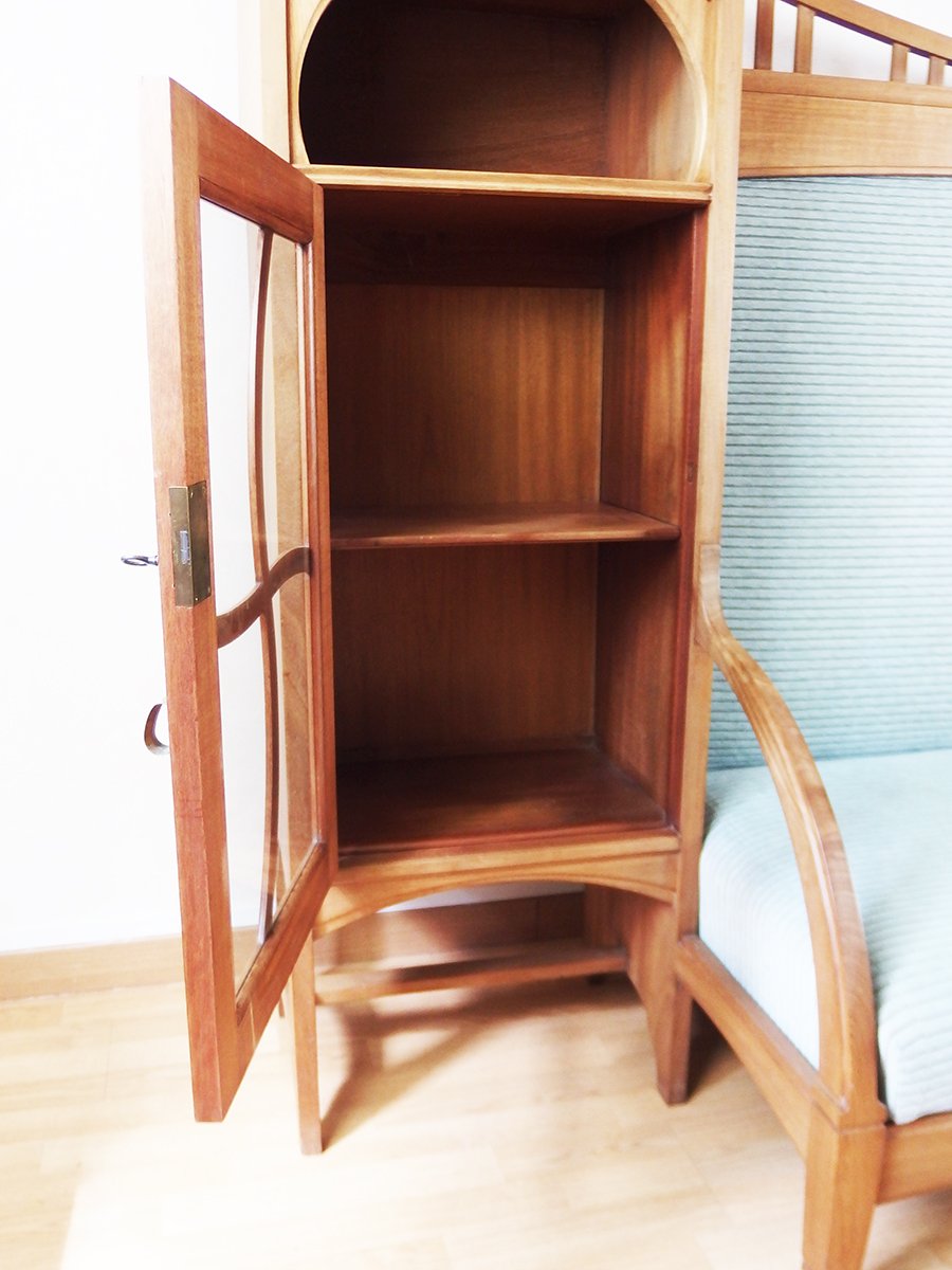 Art Nouveau Sofa Bookcase By Gustave Serrurier Bovy-photo-4