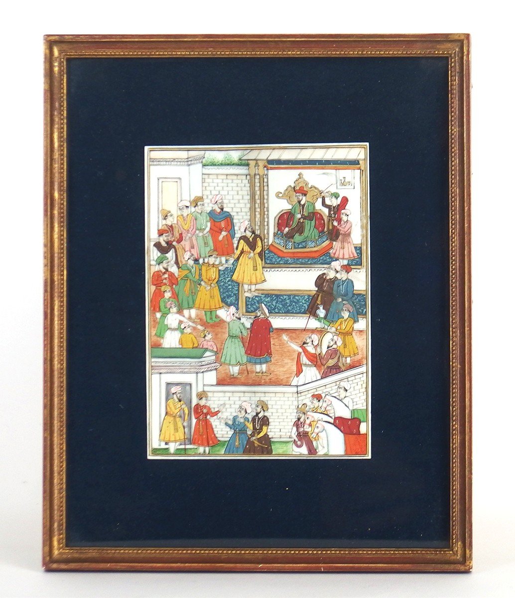 Small Indian Painting On Ivory