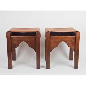 Pair Of Art Deco Stools