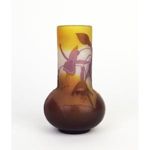Fuchsias Vase By Gallé