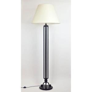 Lampadaire Art Déco en fer forgé par Emil Maïer