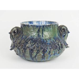 Stoneware Planter By Georges Max Claudet