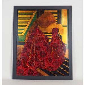 Lacquered  Panel By Gobing