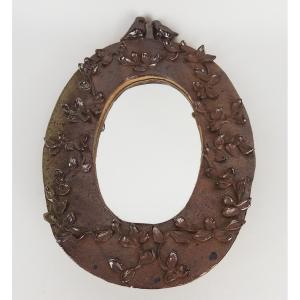 Wall Mirror In Stoneware