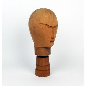 Art Deco Wooden Marotte