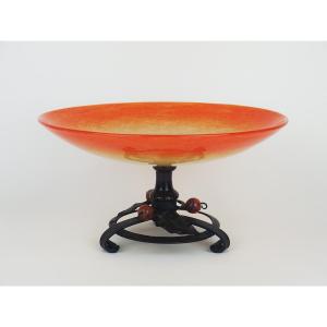 Art Deco Glass Bowl By Schneider