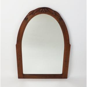 Miroir "Art Déco"en noyer