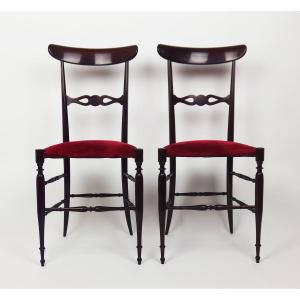 Paire de chaises "Campanino Chiavari"des années 1960