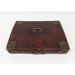 Antique Leather Travel Writing Case