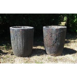 Pair Of Foundry Crucibles