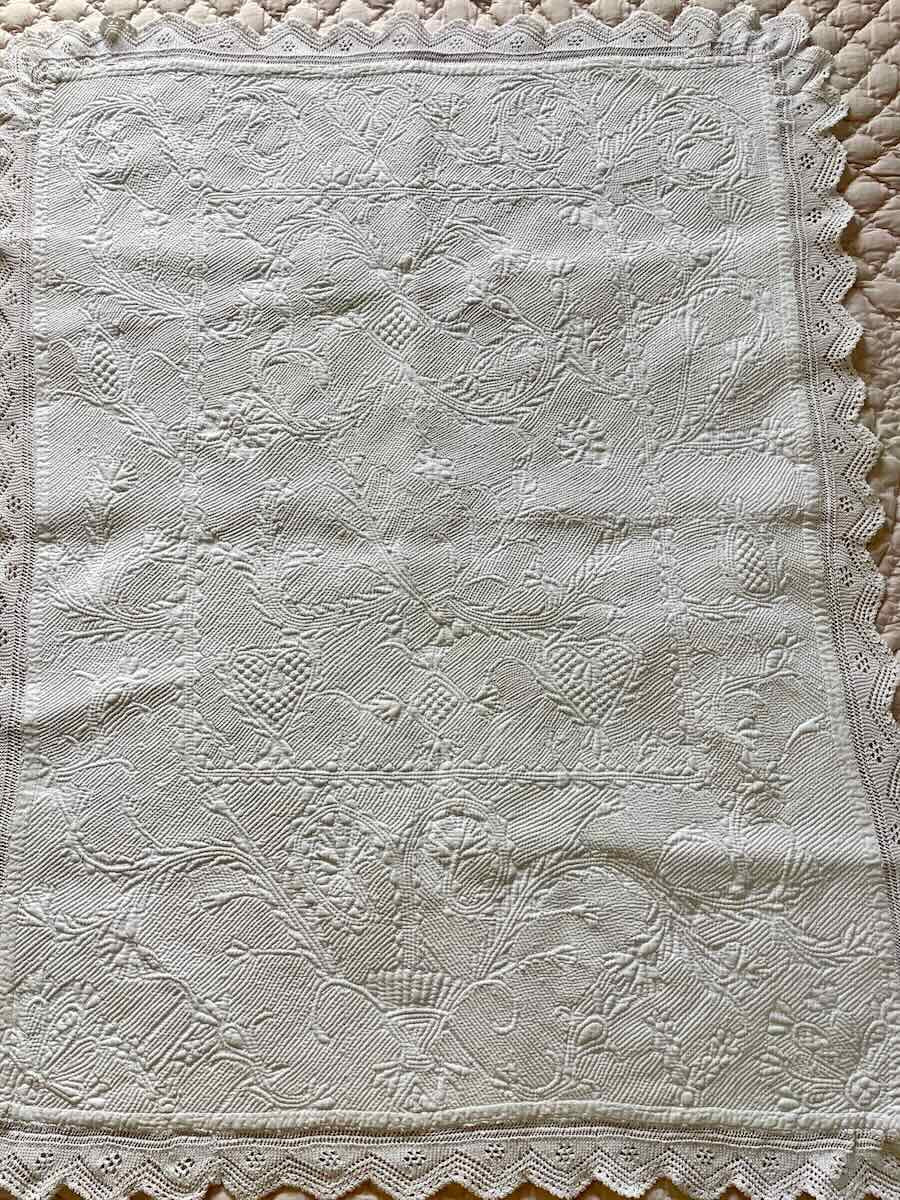 Genuine Small Antique Vermiculated Boutis, 18/19th Century, Provence: Collection - Antique Linen-photo-3